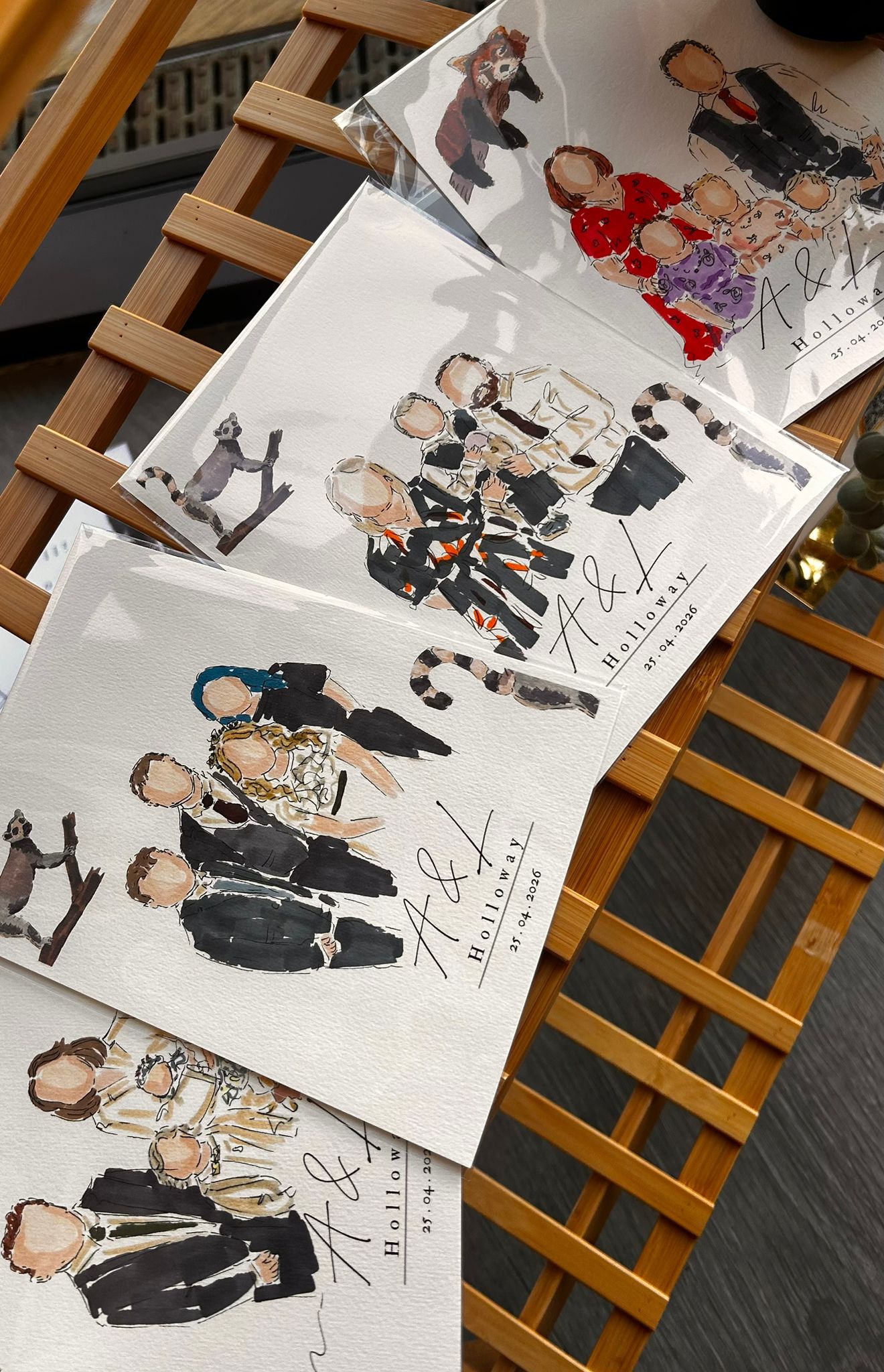Live illustration moment from a real wedding, photo 20